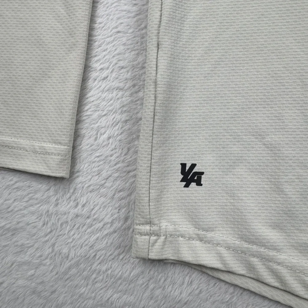 YoungLA Long Sleeve Shirt Mens Medium Beige Performance Athletic Top
